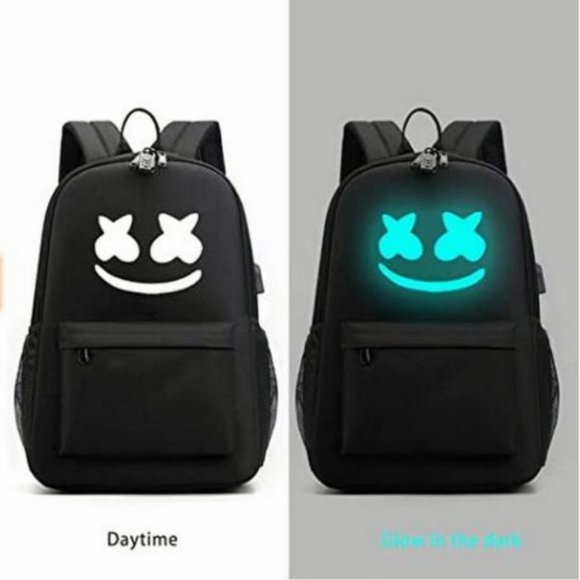 Smile glow-in-the-dark backpack DJ bracelet fashio - Picture 5 of 7